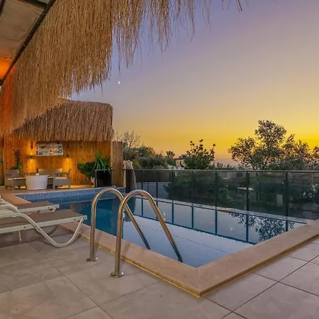 Villa Private Sahin-2 Pool Heater Available Kaş